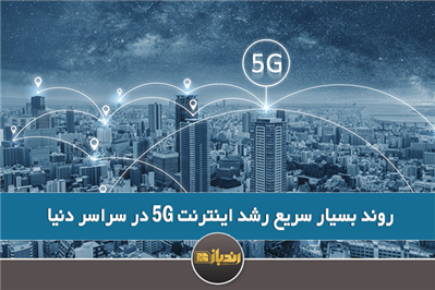 روند بسیار سریع رشد اینترنت 5G در سراسر دنیا