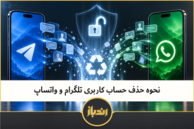 نحوه حذف حساب کاربری تلگرام و واتساپ